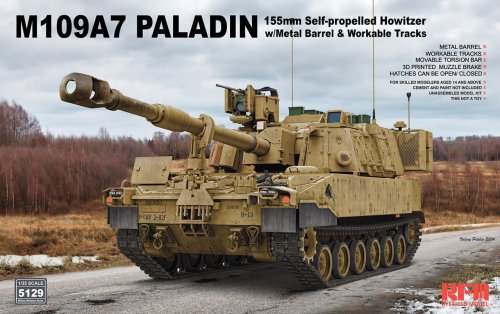 Przejdź do produktu Rye Field Model 5129 - 1:35 M109A7 Paladin Self-Propelled Howitzer