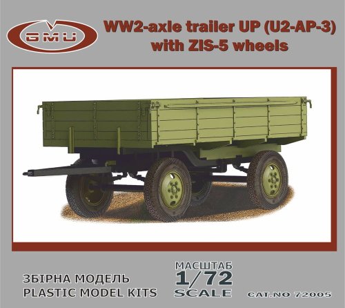 Przejdź do produktu GMU 72005 - 1:72 2-Axle Trailer UP U2-AP-3 w/ZIS-5 Wheels