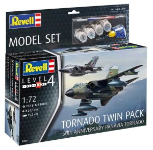 Revell 63801 - 1:72 Tornado Twin Pack 50th Anniversary Panavia Tornado modele z farbami