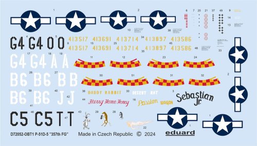 Przejdź do produktu Eduard D72052 - 1:72 P-51D-5 357th FG