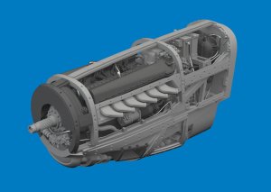 Eduard 672389 - 1:72 P-51D engine Print 3D