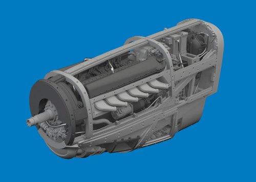 Przejdź do produktu Eduard 672389 - 1:72 P-51D engine Print 3D