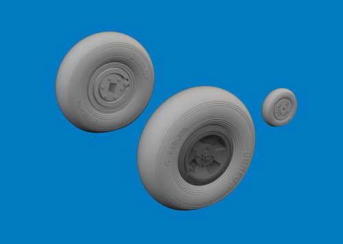 Przejdź do produktu Eduard 624006 - 1:24 Spitfire Mk.VIII wheels 4spoke