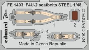 Eduard FE1493 - 1:48 F4U-2 seatbelrs - Steel