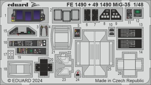 Przejdź do produktu Eduard FE1490 - 1:48 MiG-35