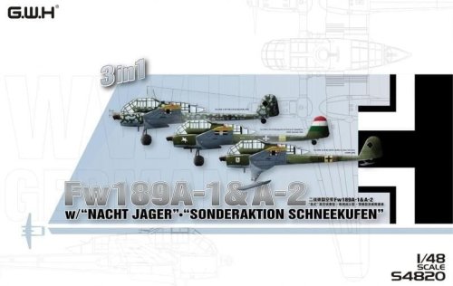 Przejdź do produktu Great Wall Hobby S4820 - 1:48 Fw 189 A-1 & A-2 w/ Nacht Jager / Sonderaktion Schneekufen