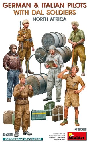 Przejdź do produktu Miniart 49018 - 1:48 German & Italian Pilots with DAL Soldiers North Africa