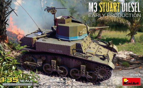Przejdź do produktu Miniart 35417 - 1:35 M3 Stuart Diesel Early Production