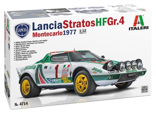 Przejdź do produktu Italeri 4714 - 1:12 Lancia Stratos HF Gr.4 Montecarlo 1977