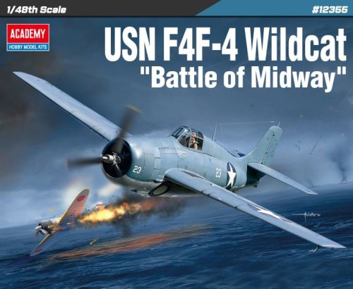 Przejdź do produktu Academy 12355 - 1:48 USN F4F-4 Wildcat Battle of Midway