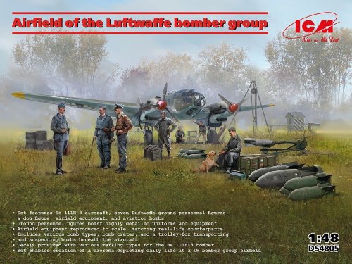 Przejdź do produktu ICM DS4805 - 1:48 Airfield of The Luftwaffe Bomber Group