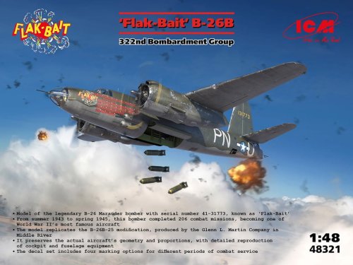 Przejdź do produktu ICM 48321 - 1:48 Flak-Bait B-26B 322nd Bombardment Group