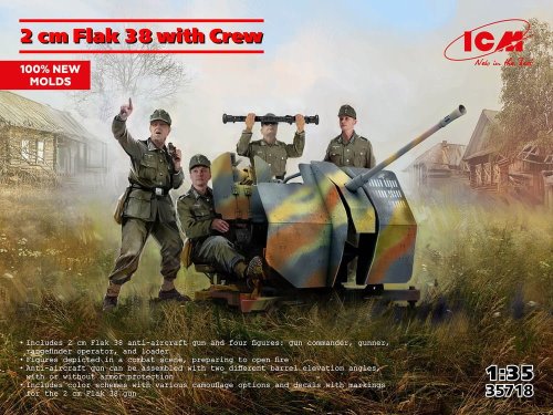 Przejdź do produktu ICM 35718 - 1:35 2cm Flak 38 with Crew