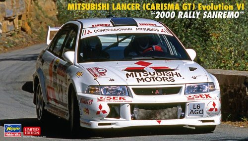 Przejdź do produktu Hasegawa 20712 - 1:24 Mitsubishi Lancer Carisma GT Evolution VI 2000 Rally Sanremo