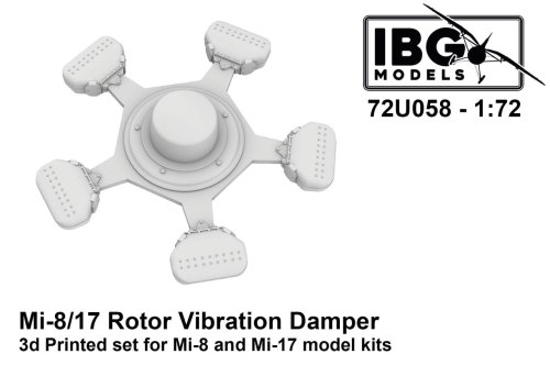 Przejdź do produktu IBG 72U058 - 1:72 Mi-8/17 Rotor Vibration Damper 3D Printed Set