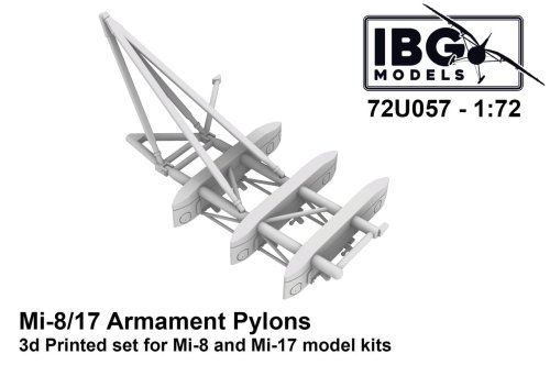 Przejdź do produktu IBG 72U057 - 1:72 Mi-8 / 17 Armament Pylons 3D Printed Set