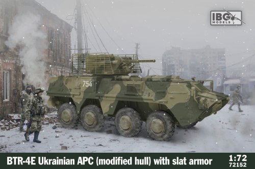 Przejdź do produktu IBG 72152 - 1:72 BTR-4E Ukrainian APC Modified Hull with Slat Armor
