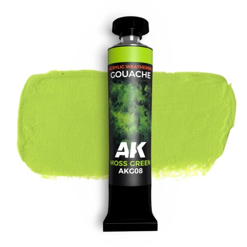 Przejdź do produktu AK Interactive G08 - Farba gwasz Moss Green 20 ml