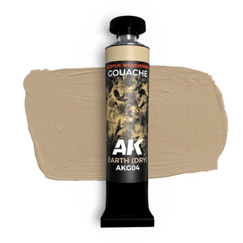 Przejdź do produktu AK Interactive G04 - Farba gwasz Earth (Dry) 20 ml