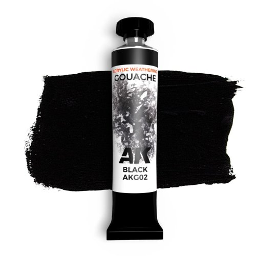 Przejdź do produktu AK Interactive G02 - Farba gwasz Black 20 ml