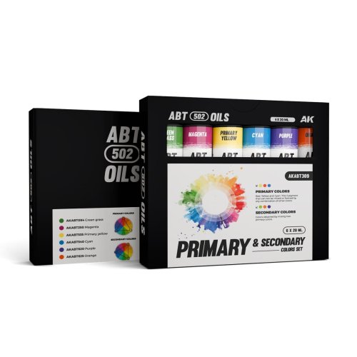 Przejdź do produktu AK Interactive ABT309 - Zestaw farb olejnych 502 Abteilung Primary & Secondary Color