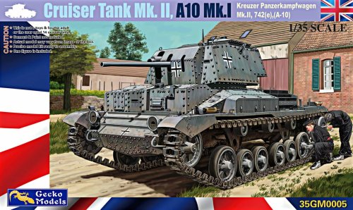 Przejdź do produktu GECKO MODELS 35GM0005 - 1:35 Cruiser Tank Mk. II A10 Mk.I Kreuzer Panzerkampfwagen