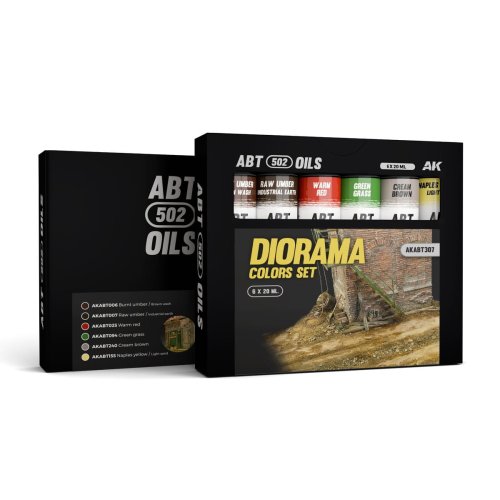 Przejdź do produktu AK Interactive ABT307 - Zestaw farb olejnych 502 Abteilung Diorama Colors