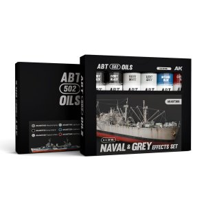 AK Interactive ABT306 - Zestaw farb olejnych 502 Abteilung Naval & Grey Effects