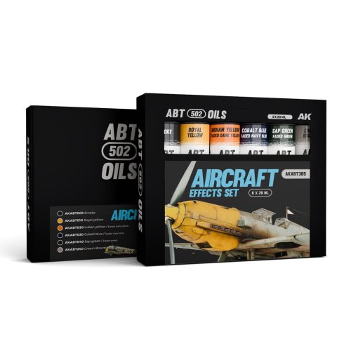 Przejdź do produktu AK Interactive ABT305 - Zestaw farb olejnych 502 Abteilung Aircraft Effects
