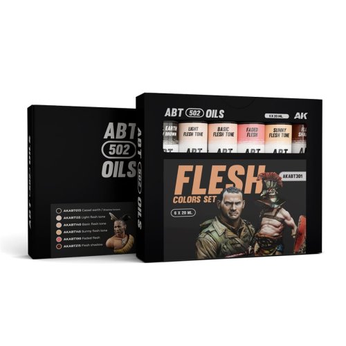 Przejdź do produktu AK Interactive ABT301 - Zestaw farb olejnych 502 Abteilung Flesh Color