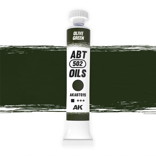 Przejdź do produktu AK Interactive ABT615 - Farba olejna 502 Abteilung Olive Green 20 ml
