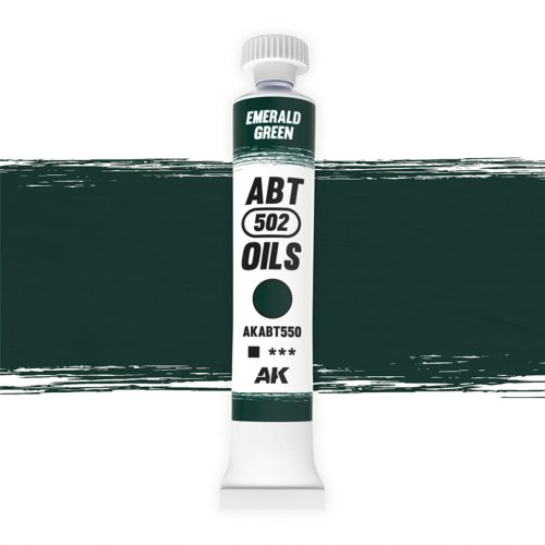 Przejdź do produktu AK Interactive ABT550 - Farba olejna 502 Abteilung Emerald Green 20 ml