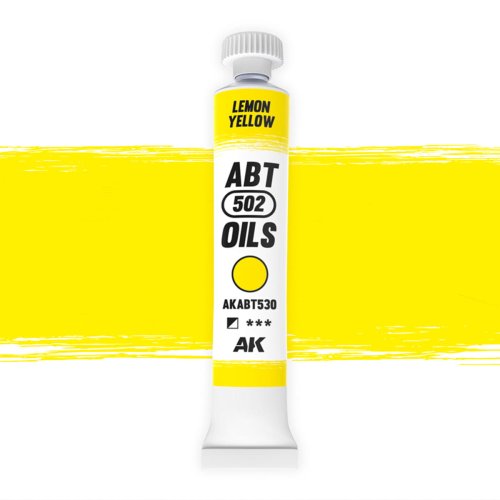 Przejdź do produktu AK Interactive ABT530 - Farba olejna 502 Abteilung Lemon Yellow 20 ml