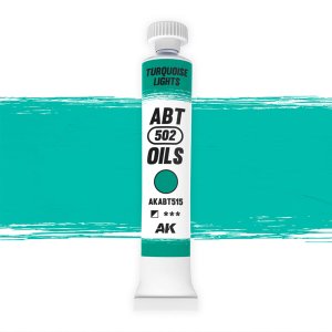 AK Interactive ABT515 - Farba olejna 502 Abteilung Turquoise Lights 20 ml
