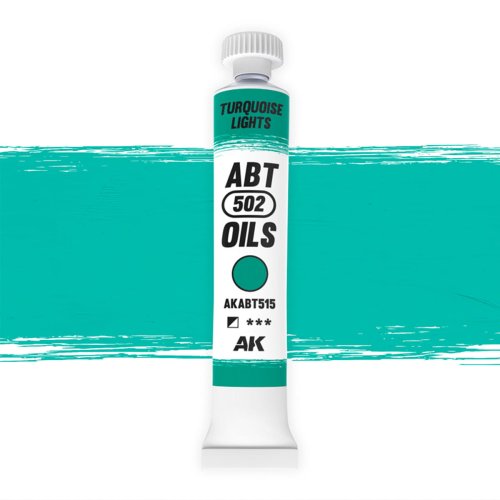 Przejdź do produktu AK Interactive ABT515 - Farba olejna 502 Abteilung Turquoise Lights 20 ml