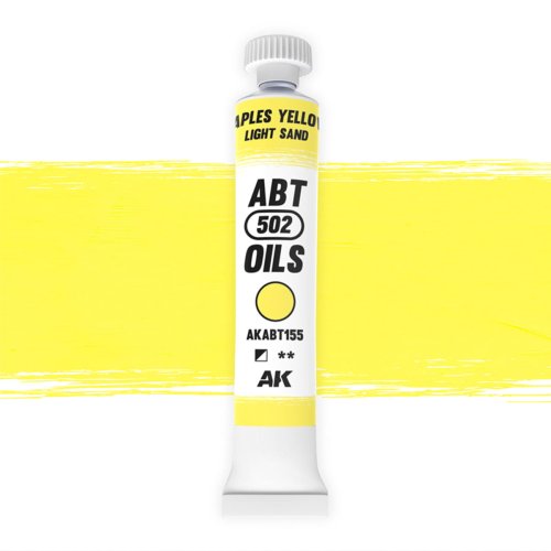 Przejdź do produktu AK Interactive ABT155 - Farba olejna 502 Abteilung Naples Yellow / Light Sand 20 ml