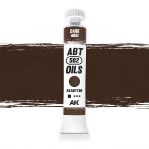 AK Interactive ABT130 - Farba olejna 502 Abteilung Dark Mud 20 ml