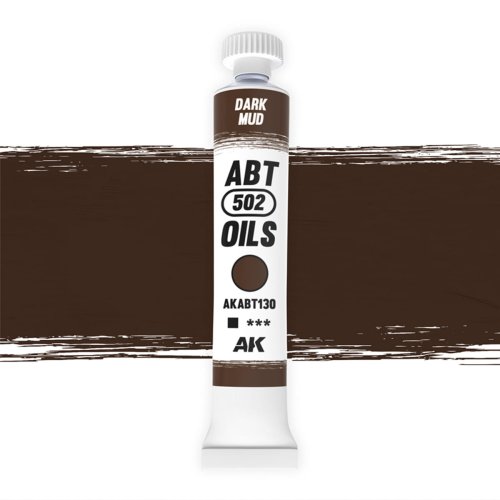 Przejdź do produktu AK Interactive ABT130 - Farba olejna 502 Abteilung Dark Mud 20 ml