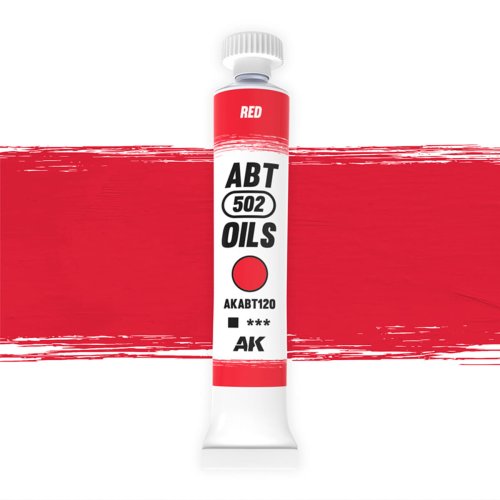 Przejdź do produktu AK Interactive ABT120 - Farba olejna 502 Abteilung Red 20 ml