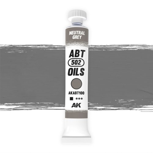 Przejdź do produktu AK Interactive ABT100 - Farba olejna 502 Abteilung Neutral Grey 20 ml