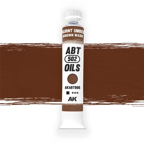 Przejdź do produktu AK Interactive ABT006 - Farba olejna 502 Abteilung Burnt Umber / Brown Wash 20 ml