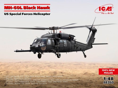 Przejdź do produktu ICM 48360 - 1:48 MH-60L Black Hawk US Special Forces Helicopter
