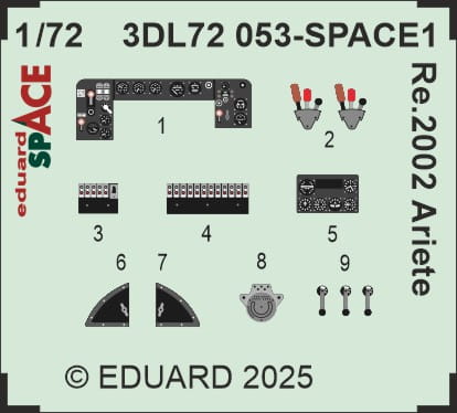 Przejdź do produktu Eduard 3DL72053 - 1:72 Re.2002 Ariete Space 3D Decals + PE