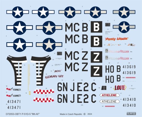 Przejdź do produktu Eduard D72053 - 1:72 P-51D-5 8th AF