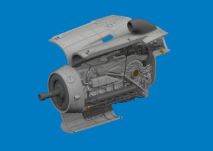 Eduard 672400 - 1:72 Bf 109G-10 Mtt Regensburg engine Print 3D