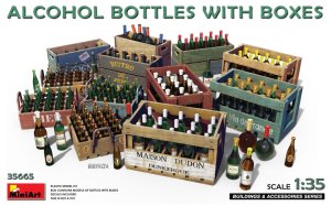 Miniart 35665 - 1:35 Alcohol Bottles with Boxes