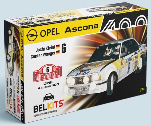 Przejdź do produktu Belkits 019 - 1:24 Opel Ascona 400 Monte Carlo 1981 Klein / Wagner