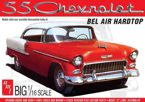Przejdź do produktu AMT 1452 - 1:16 1955 Chevy Bel Air Hardtop