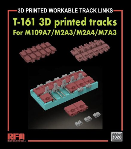 Przejdź do produktu Rye Field Model 3028 - 1:35 T-161 Workable Tracks for M109A7/M2A3/M2A4/M7A3 3D Printed