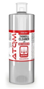 Ammo Mig 20521 - Rozcieńczalnik z opóźniaczem Atom Thinner and Cleaner w/ Retarder 400 ml